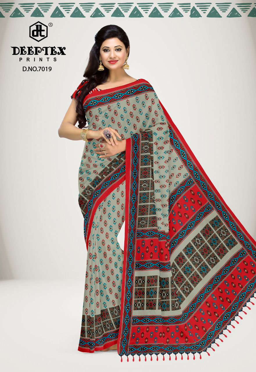 Deeptex Ikkat Special 7 Casual Wear Wholesale Saree Collection